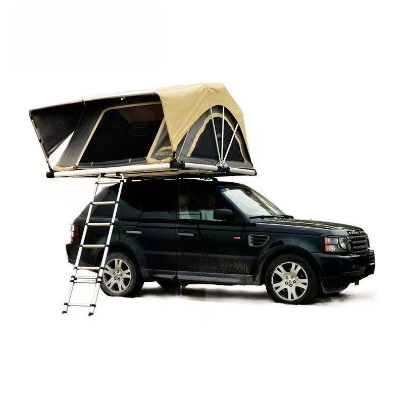 Ultra Compact Soft Shell Roof Top Tent Ultra-lightweight Fold Out Rooftop Tent Sleeps 2/3/4 Man Roof Tent for MPV, SUV, Pickup, Trailer | iKamping S2