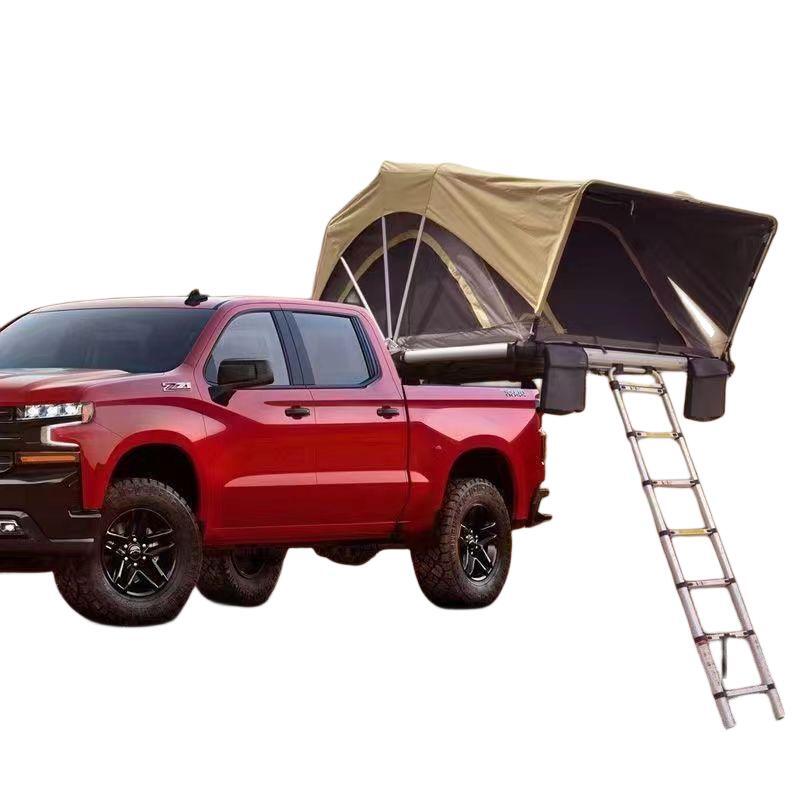 Ultra Compact Soft Shell Roof Top Tent Ultra-lightweight Fold Out Rooftop Tent Sleeps 2/3/4 Man Roof Tent for MPV, SUV, Pickup, Trailer | iKamping S2