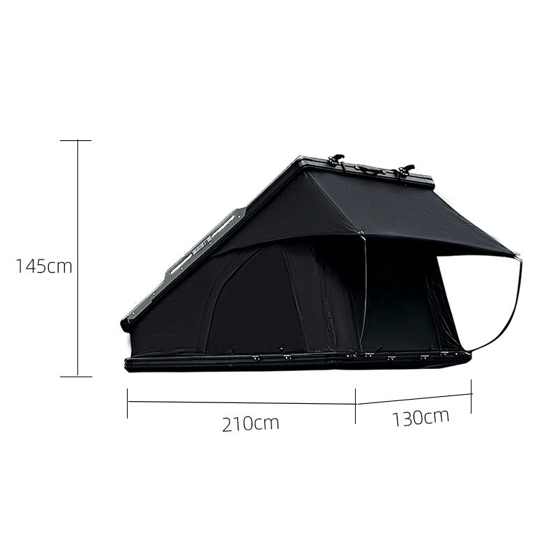 Clam Shell Roof Top Tent Sleeps 2 Person Aluminum Rooftop Tent with Accessory Channels for Bike, Skis, Surf Boards, Snowboard, Kayak | iKamping Y2