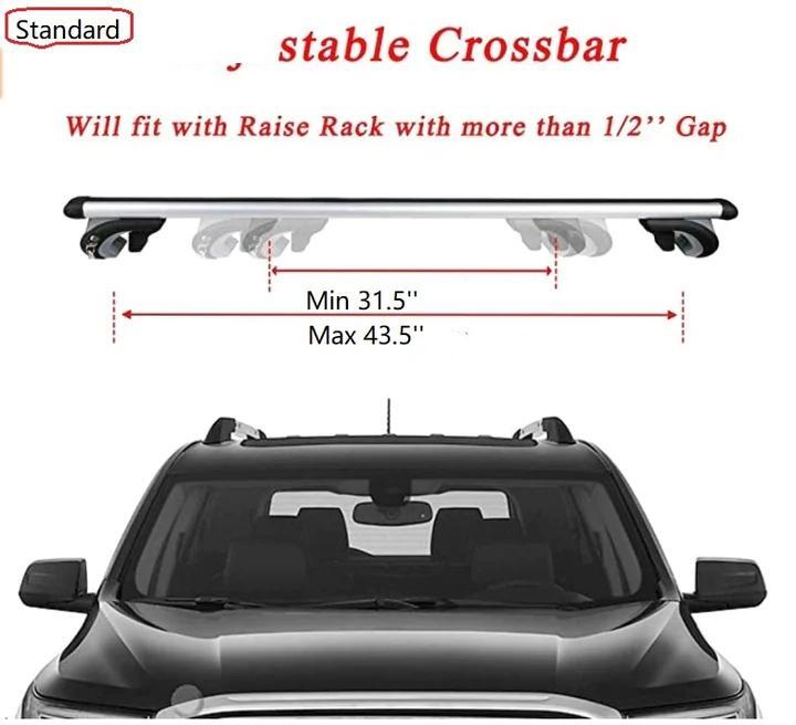 Heavy Duty Roof Racks Adjustable Roof Racks 2 Pack Aluminum Roof Racks with Clamp Kits