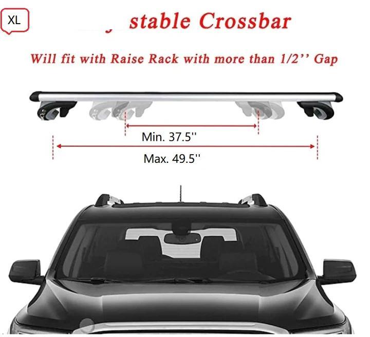 Heavy Duty Roof Racks Adjustable Roof Racks 2 Pack Aluminum Roof Racks with Clamp Kits