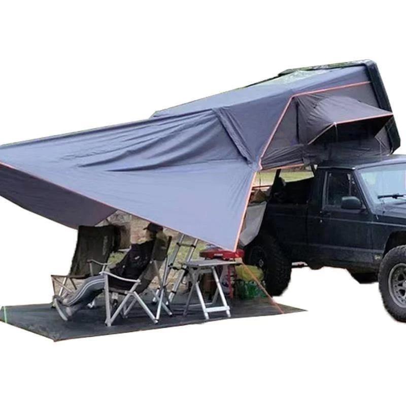 Car Side Awning SUV Side Awning for Side of Car, SUV, Pickup Truck with Aluminum Stands